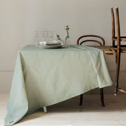 Hedvig Duk Grön/Vit 90x90