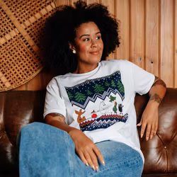 Mumin Oiva t-shirt Bergstrakt naturvit