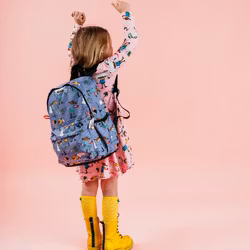 Pippi Jekku ryggsäck Grannar lila