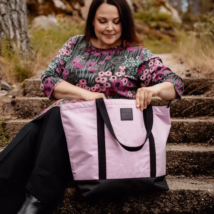 Mumin Kampsu XL väska rosa
