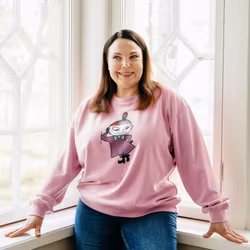 Mumin Manna Collegetröja My rosa