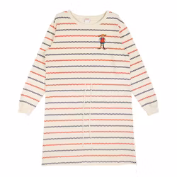 Pippi Mira Sweatshirtklänning Rutrand kitt