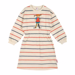 Pippi Rutrand sweatshirtklänning kitt