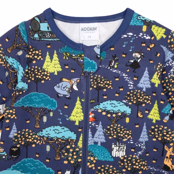 Mumin Skörd pyjamas blå - Stl. 68cl