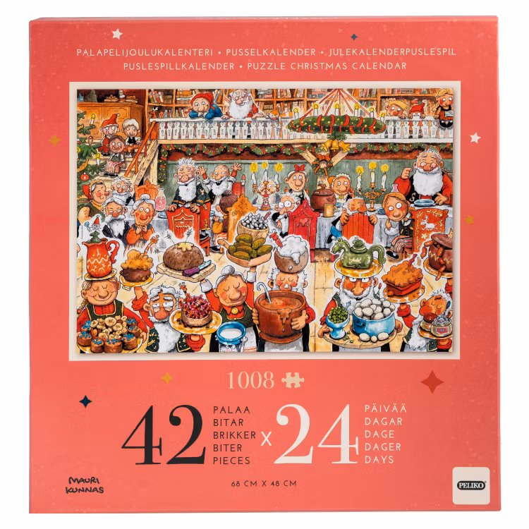 Pusseljulkalender 1008 bitar