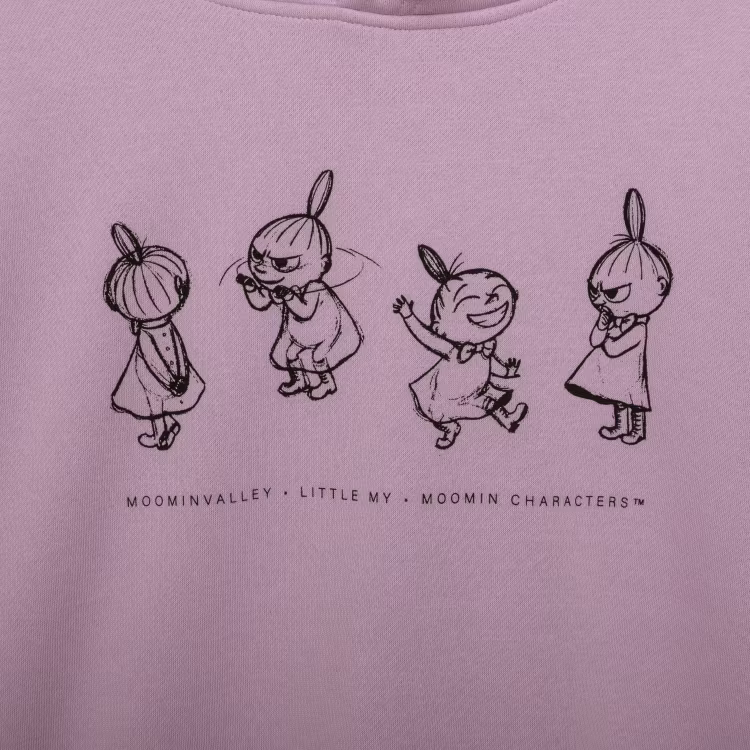 Mumin Lilli huvtröja Sketch13 lila