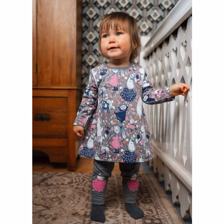 Mumin Mannekäng leggings baby mörkgrå