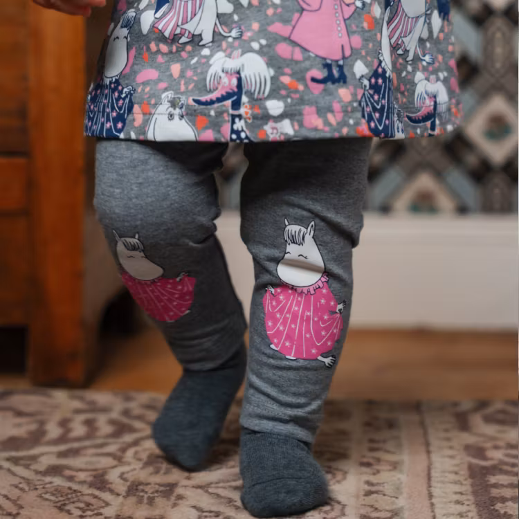 Mumin Mannekäng leggings baby mörkgrå