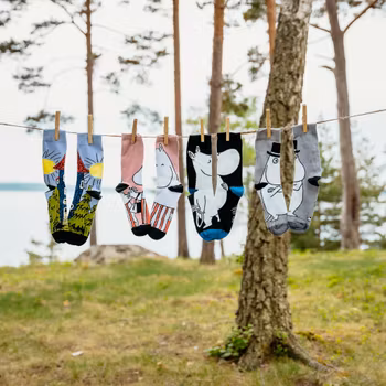 Mumin Muminpappan strumpor grå