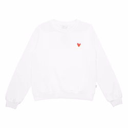 MA-IA Värdefull collegetröja naturvit vuxen