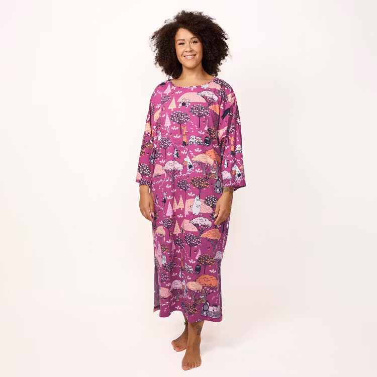Mumin Skörd kaftan 3/4s hallon