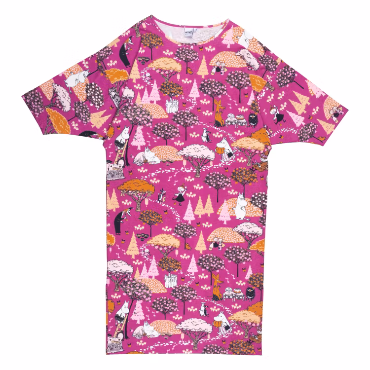 Mumin Skörd kaftan 3/4s hallon