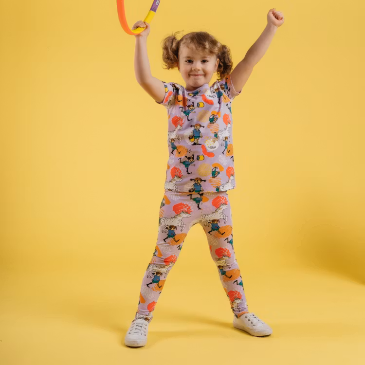Pippi Glad leggings lila