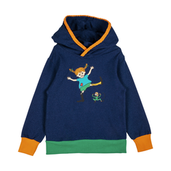 Pippi Denim huvtröja blå