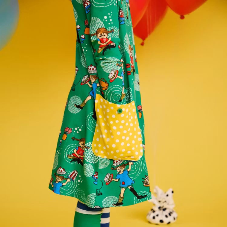 Pippi Kalas klänning grön