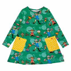 Pippi Kalas klänning grön