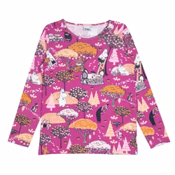 Mumin Skörd pyjamas LS hallon