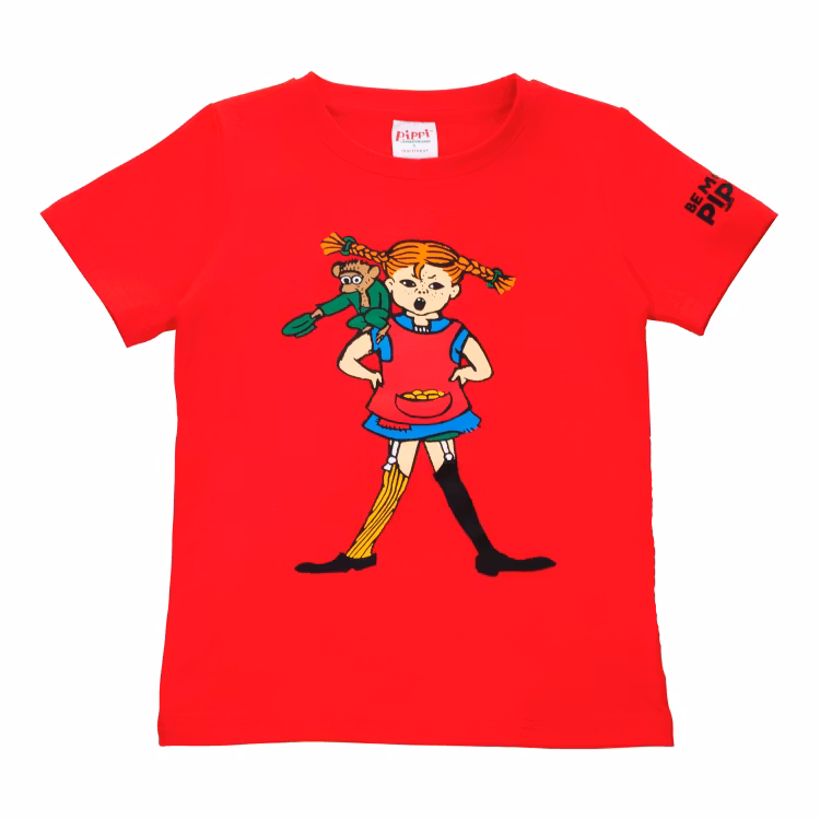 Pippi och Herr Nilsson t-shirt röd