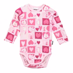 Mumin Älskad body rosa