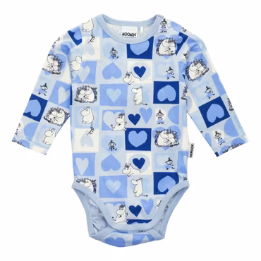 Mumin Älskad body blå