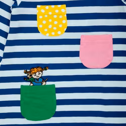 Pippi i fickan klänning blå