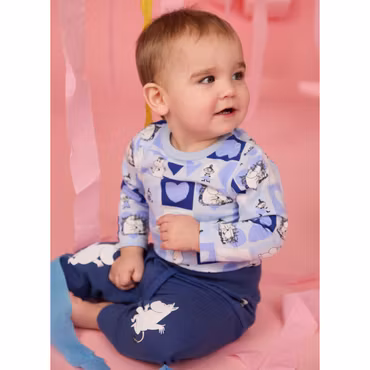 Mumin Älskad body blå