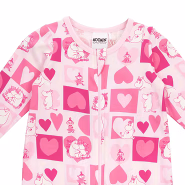 Mumin Älskad pyjamas rosa - Stl. 62cl
