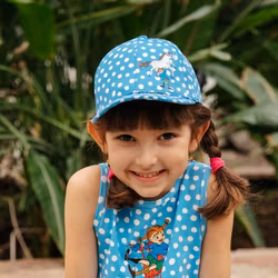 Pippi Prickigt keps ljusblå - Stl. 48/50