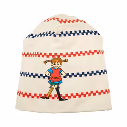 Pippi Rutrand mössa kitt - Stl. 46/48
