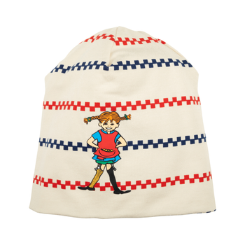 Pippi Rutrand mössa kitt - Stl. 46/48