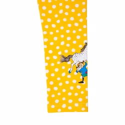 Pippi Prickigt leggings gul/naturvit