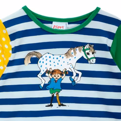 Pippi Starka tröja blå/grön