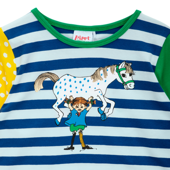 Pippi Starka tröja blå/grön