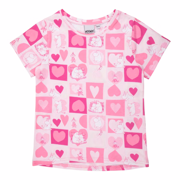 Mumin Älskad shortspyjamas rosa