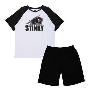 Mumin Stinky shortspyjamas sv/vit