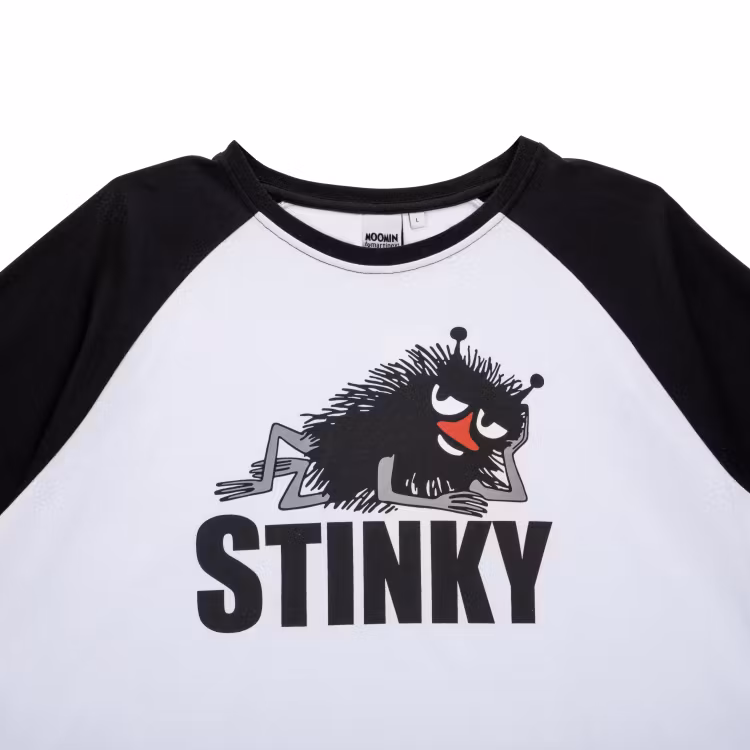 Mumin Stinky shortspyjamas sv/vit