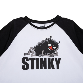 Mumin Stinky shortspyjamas sv/vit
