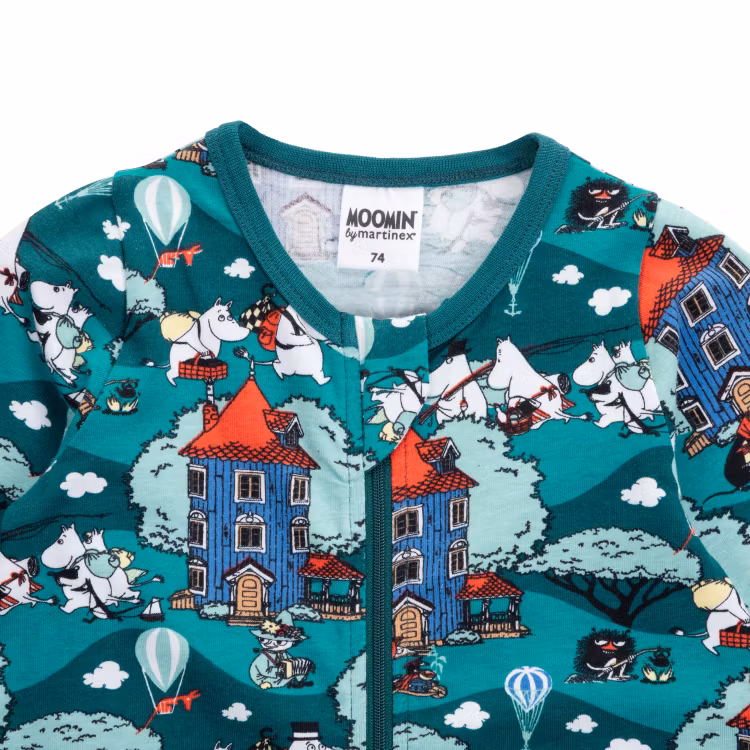 Mumin Gård pyjamas teal