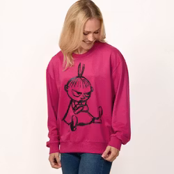 Mumin Manna Collegetröja fuchsia