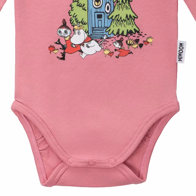 Mumin Muminhuset body rosa