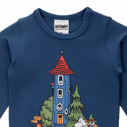 Mumin Muminhuset body mörkblå