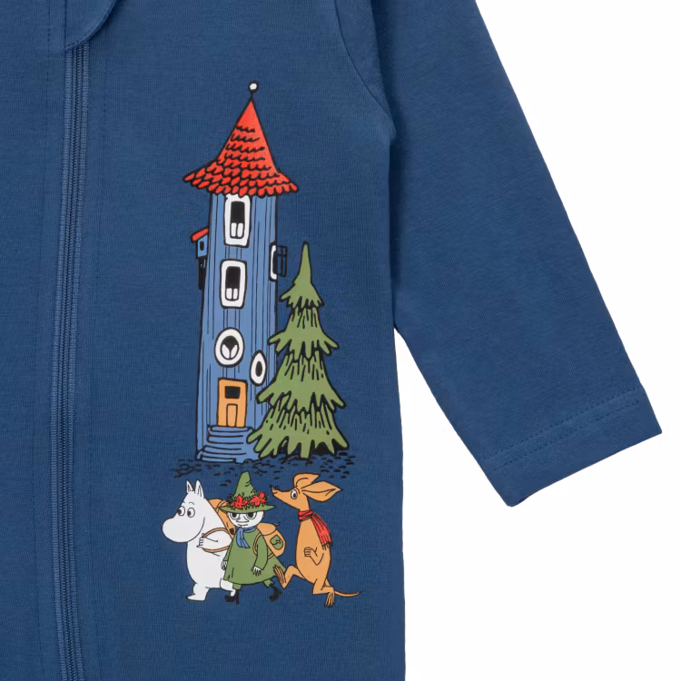 Mumin Muminhuset pyjamas mörkblå