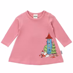 Mumin Muminhuset klänning baby rosa