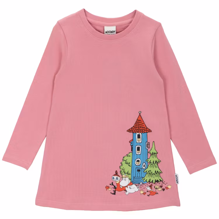 Mumin Muminhuset tunika rosa