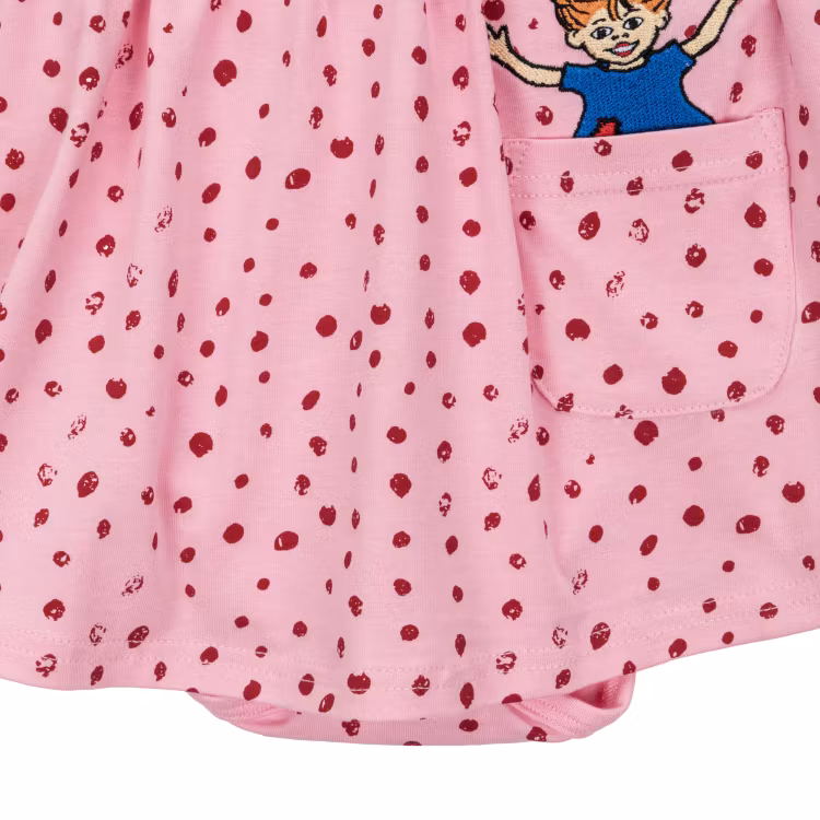 Pippi Prick bodyklänning rosa