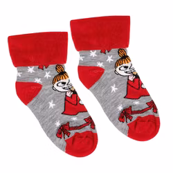 Mumin Yummy fluffiga sockor för barn grå