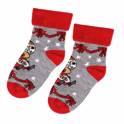 Mumin Yummy fluffiga sockor för barn grå