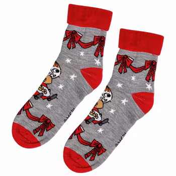Mumin Yummy fluffiga sockor grå
