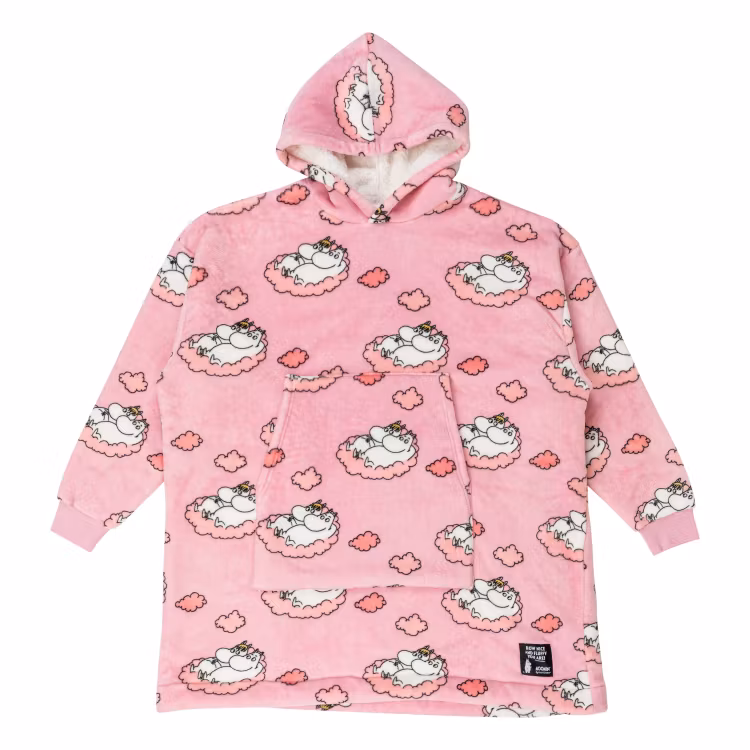 Mumin Viima jättehoodie Tupplur rosa Onesize