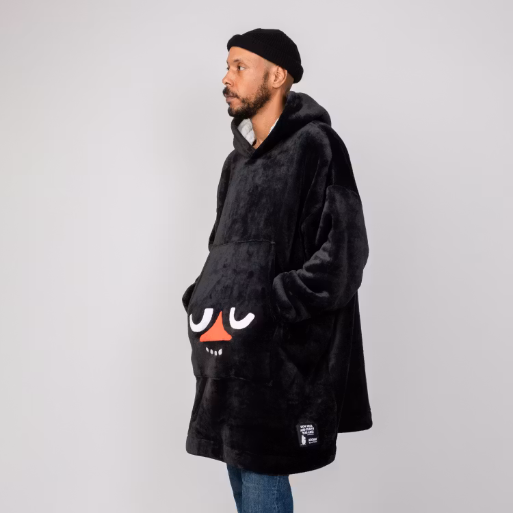Mumin Viima jättehoodie Stinky svart Onesize